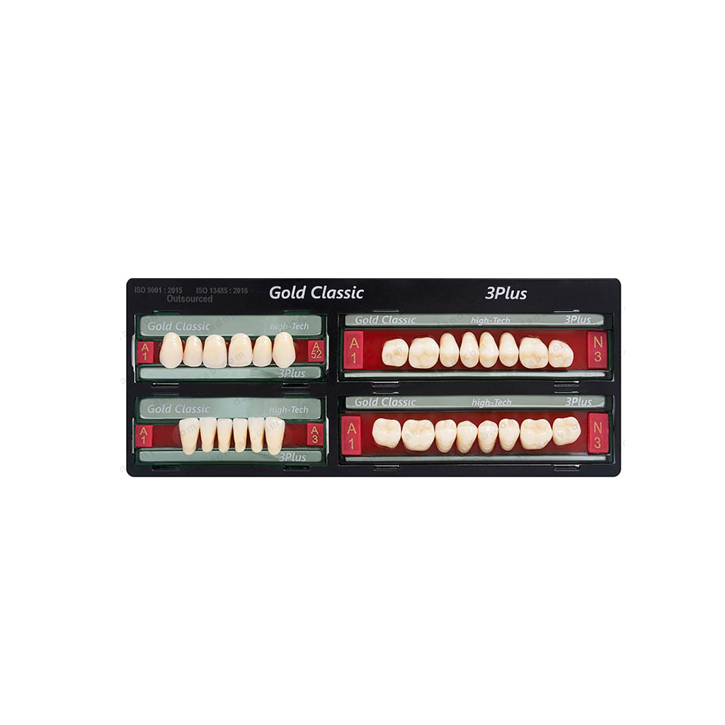 دندان مصنوعی سه پخت گلد کلاسیک Gold Classic 3 Plus با طراحی طبیعی و دوام بالا